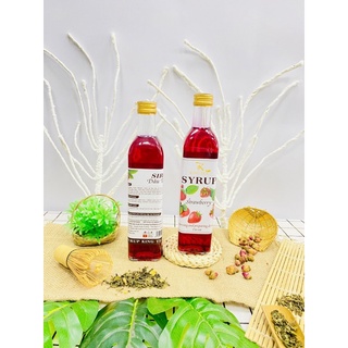 SIRO DÂU TÂY KING TEA(Sirup Strawberry)chai 520ml