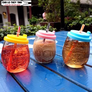 BÌNH THỦY TINH HÌNH QUẢ CAM 300ML
