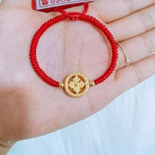 Vòng bánh xe pháp luân chất liệu bạc si vàng