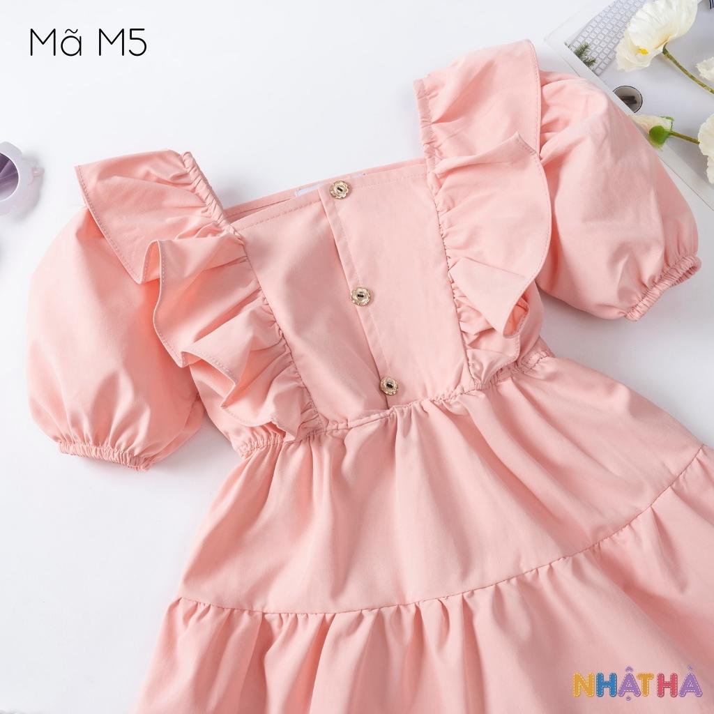 Váy Bé Gái Công Chúa NHẬT HÀ Chất Thô Mềm Dáng Xòe Siêu Điệu Size Đại Từ 12 - 43kg