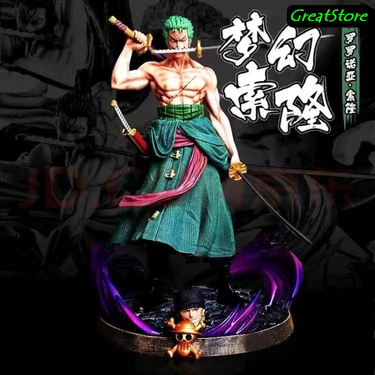Mô hình One Piece Zoro Tam kiếm 2 đầu trong One Piece Figure 22cm
