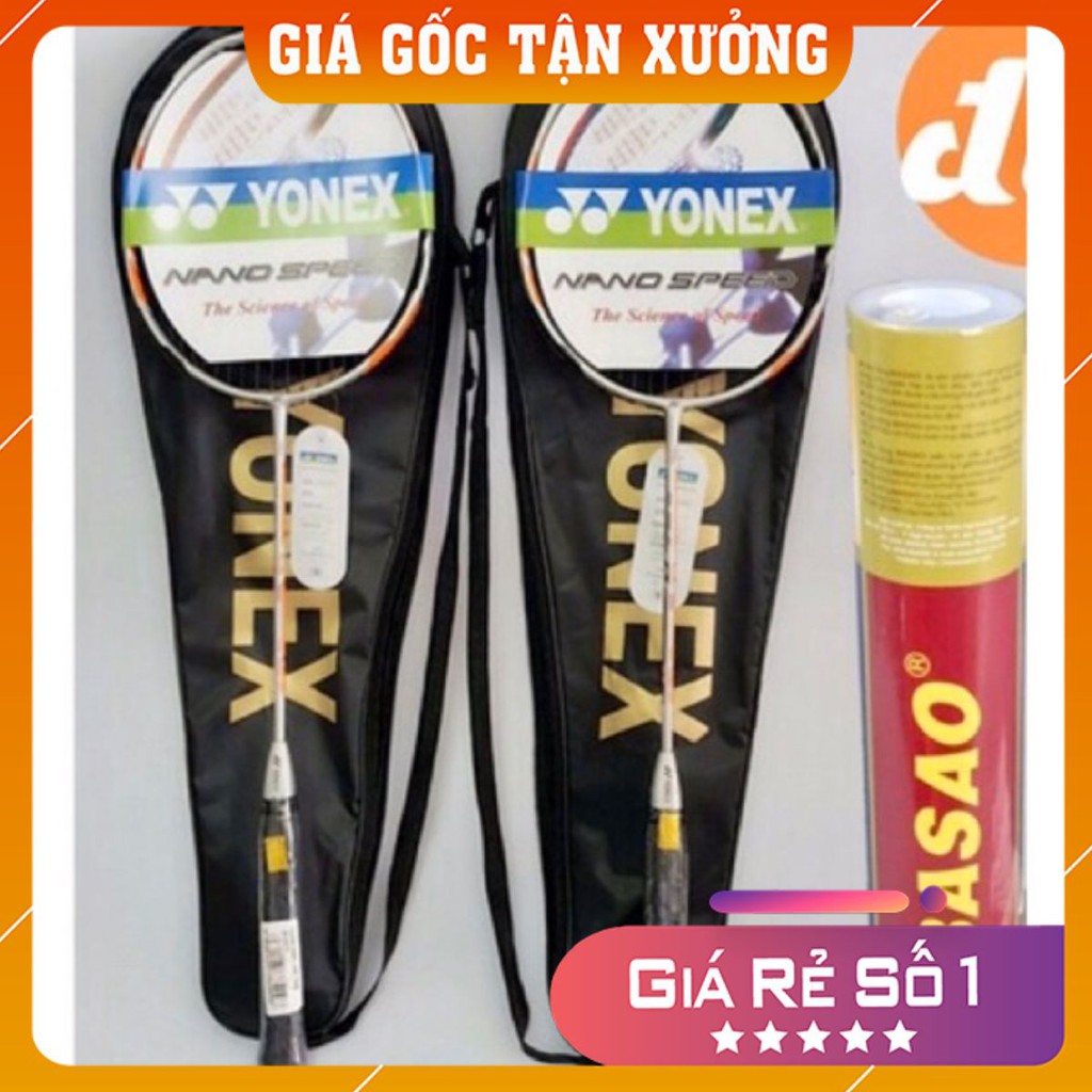 [SALE SỐC] Đôi vợt cầu lông yoonex tặng 1 hộp cầu ba sao