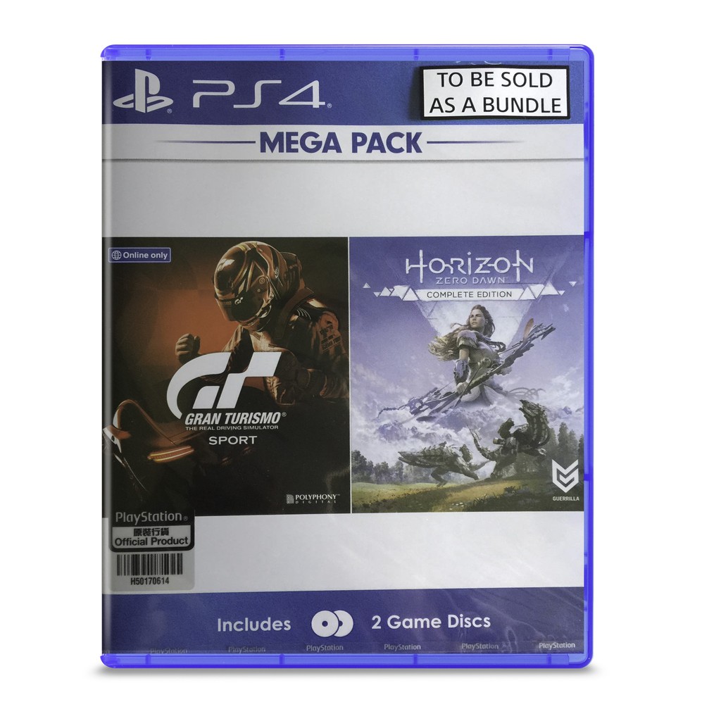Đĩa Game Mega Pack 3: Horizon Zero Dawn Complete Edition + Gran Turismo Sport Cho Máy Playstation 4 (PS4)