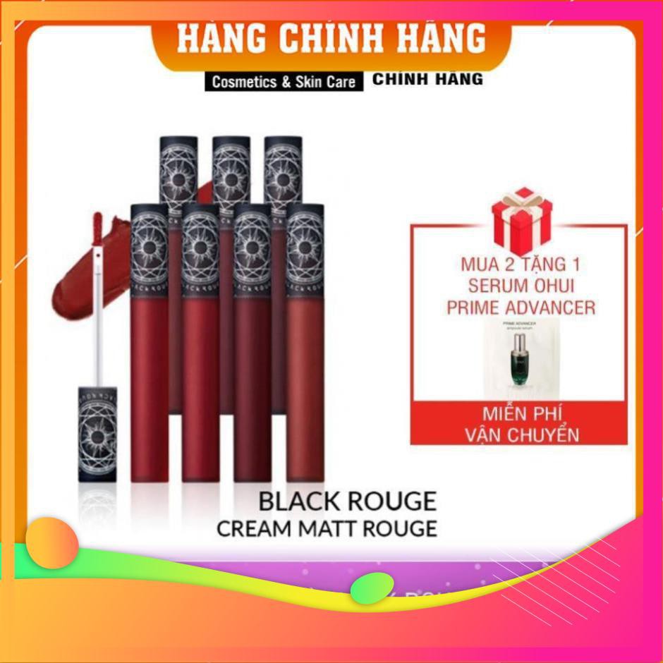 [FREESHIP-CHUẨN AUTH] Son Black Rouge Cream Matt Rouge Color Chart Son Kem Lì - HB0010