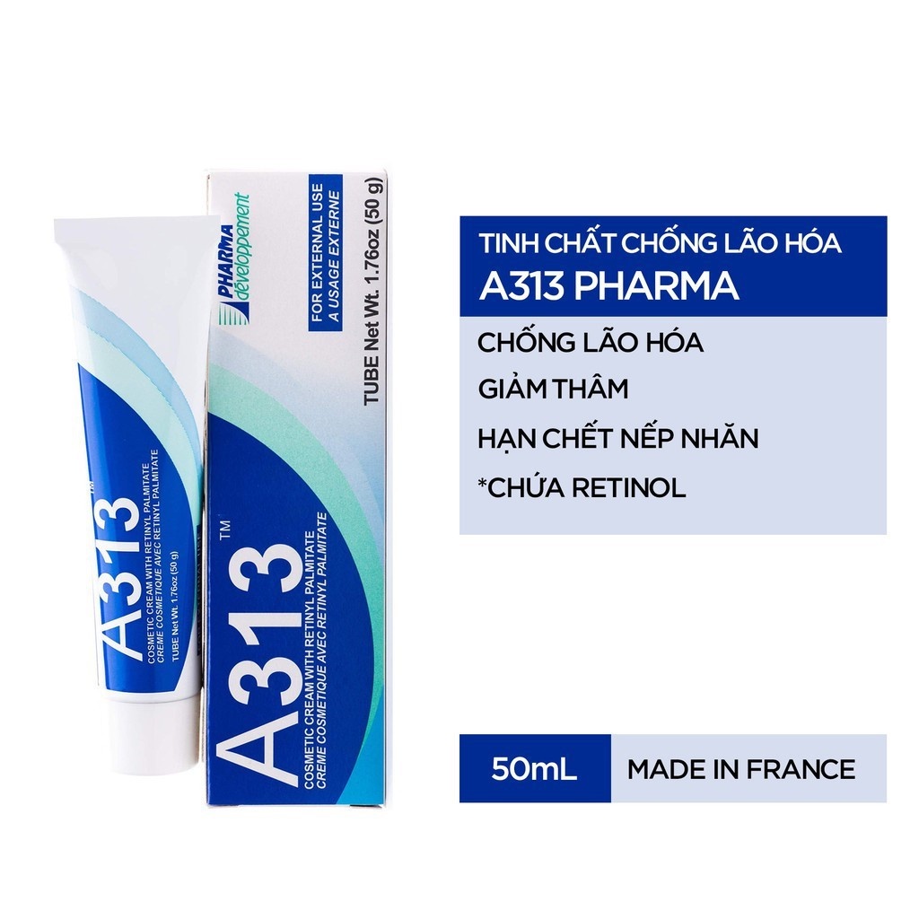 Date 4/2023] Kem Ngừa Mụn Chống Lão Hóa Giảm Nếp Nhăn PHARMA Developpement A313 Pommade Retinol Cream 50g
