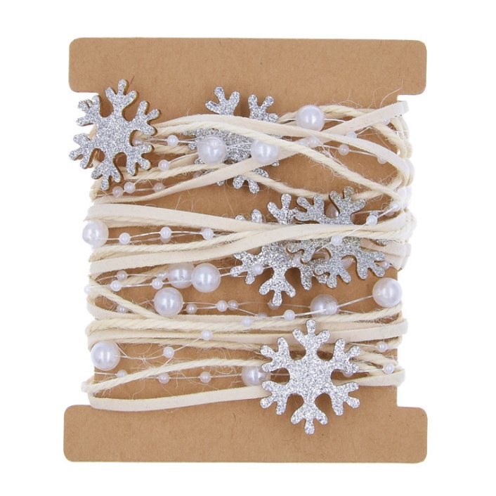 Cuộn dây ruy băng bện kết nhiều phụ kiện trang trí noel trang trí cây thông