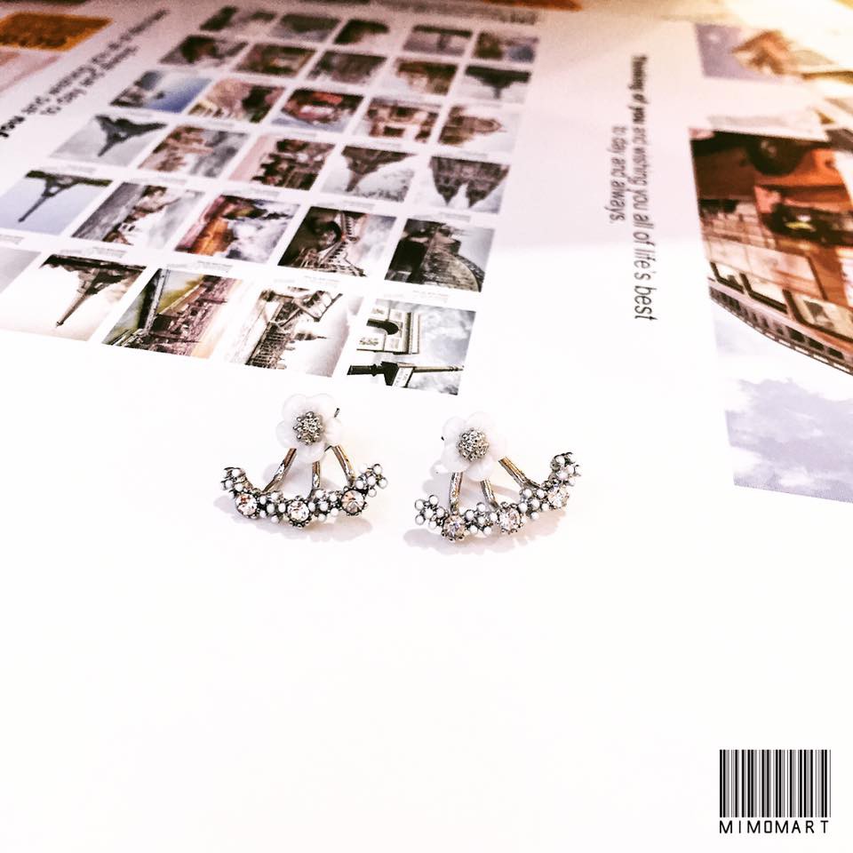 Khuyên tai bạc 925 (màu vàng) trang sức cho nữ thiết kế đẹp, phong cách nhẹ nhàng