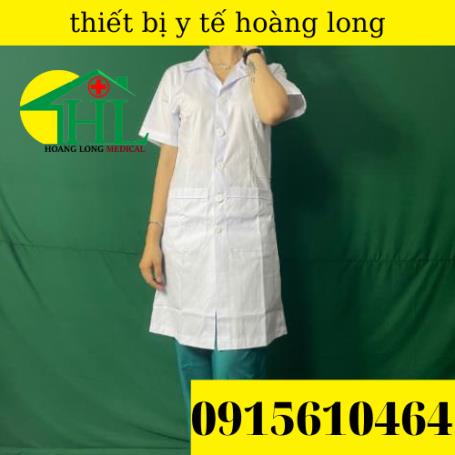 Áo Blouse bác sĩ dáng dài - tay cộc nam các size M L XL 2XL