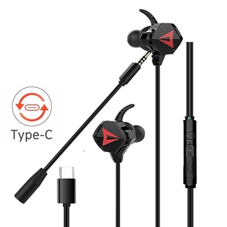 Tai nghe dây Gaming  G-901 có Mic âm thanh chuẩn Stereo chuẩn Type-C/3.5 mm chuyên Game Mobile, PC PUBG/ROS/FreeFire/GTA