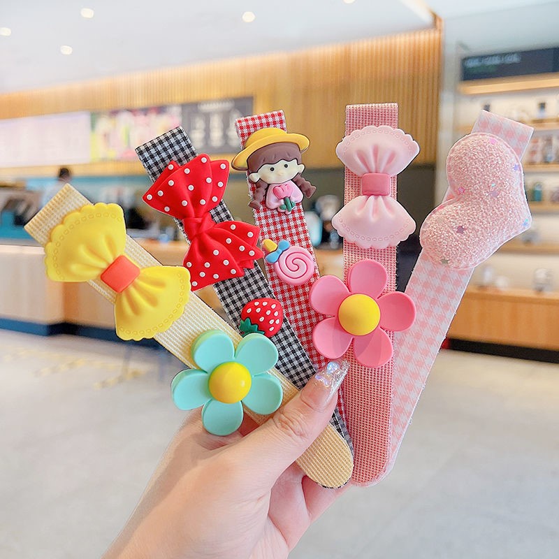 Băng Đô Cài Tóc Khóa Dán Xinh Xắn Cho Bé Gái