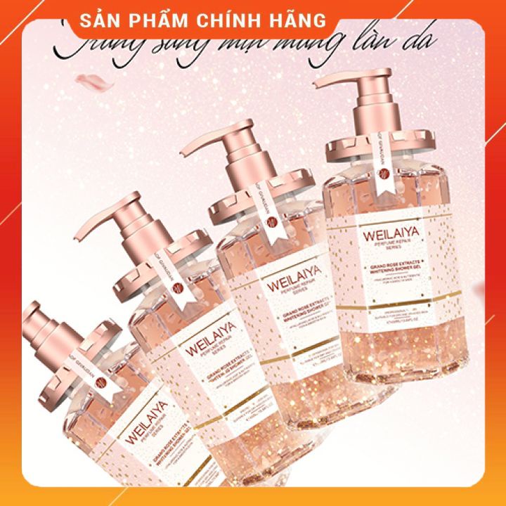 Sữa tắm nước hoa Weilaiya, sữa tắm toàn thân hương thơm lan tỏa [ Chai 450ml]