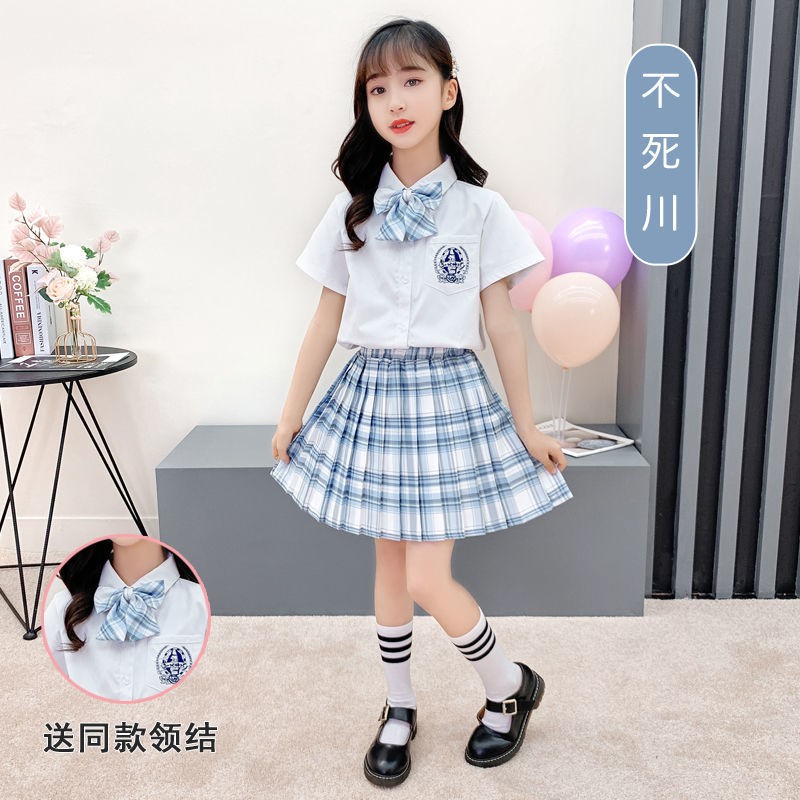 Bộ Đồ Đồng Phục Thủy Thủ Thời Trang Mùa Hè Dành Cho Bé Gái 10-12 Tuổi