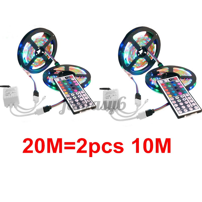 【HOT】3/5/10M Waterproof 3528 SMD LED Strip Light RGB Color Changing IR Remote Control
