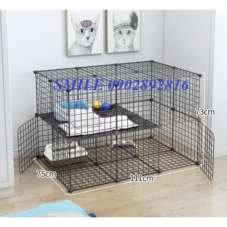 [TẶNG VÒNG CỔ] COMBO CHUỒNG, LỒNG LOẠI LỚN LƯỚI THÉP DÀNH CHO CHÓ MÈO THÚ CƯNG ĐA NĂNG