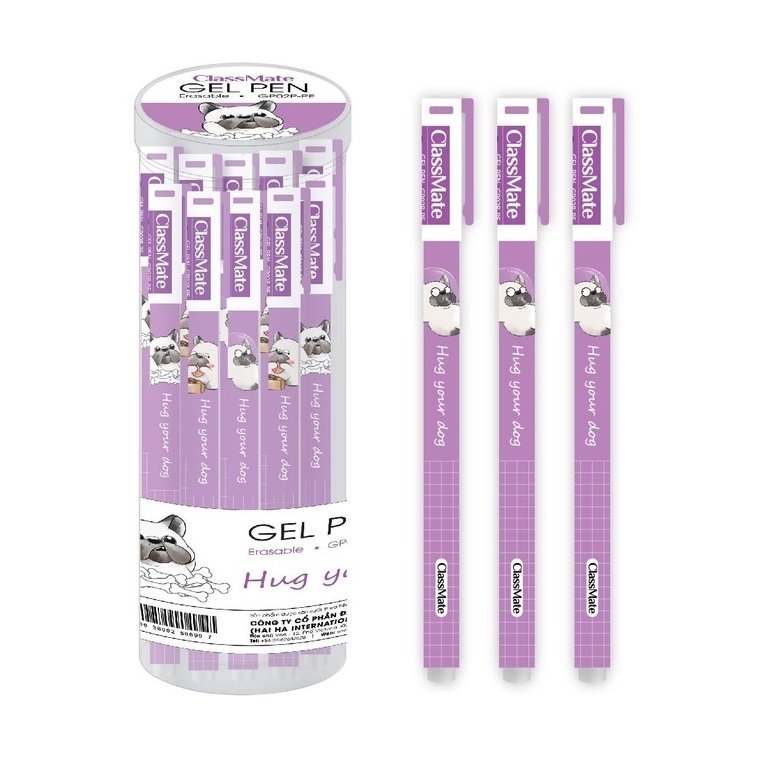 Bút Gel Xóa Được ClassMate 0.5mm GP02-PE (Mực Tím)