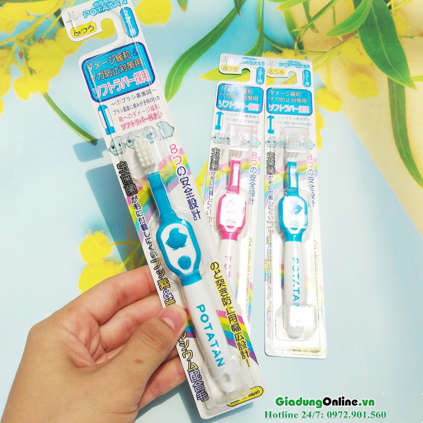 Bàn chải đánh răng Potatan cho trẻ từ 2 tuổi hàng Nhật