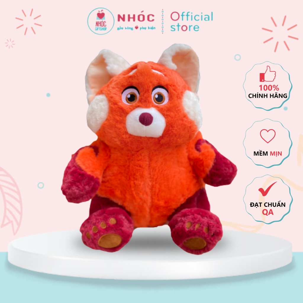 [HOẢ TỐC] Thú Nhồi Bông Gấu Đỏ Biến Hình Lông Xù Bông Cao Cấp - NHÓC