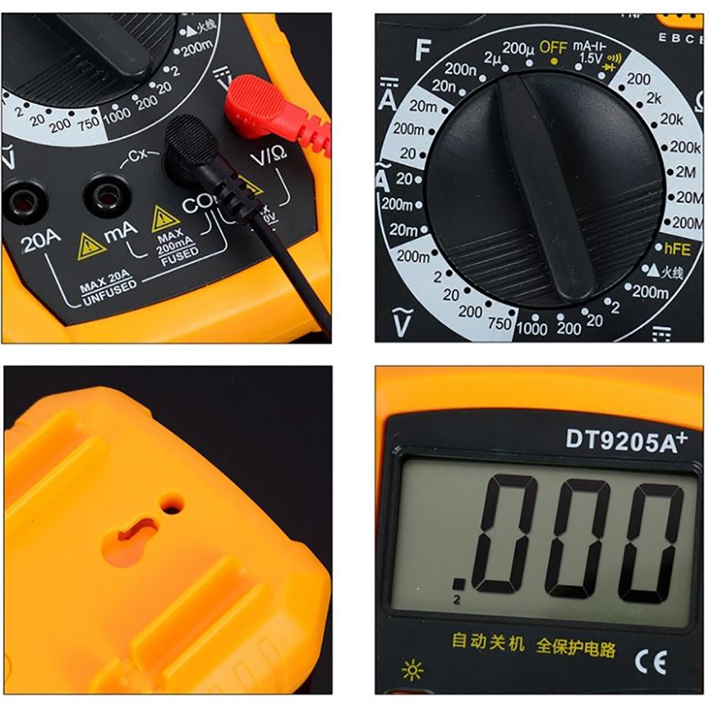 Đồng Hồ Đo Điện Vạn Năng Kỹ Thuật Số ABG DT9205A+