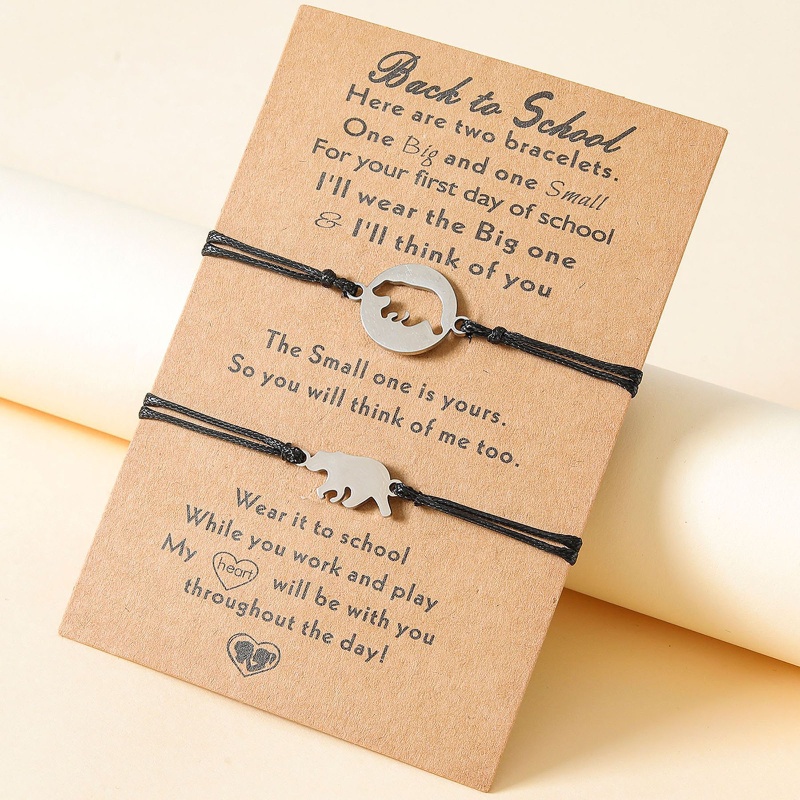 Bộ 2 Vòng Tay Bằng Thép Không Gỉ Thiết Kế Đục Lỗ Phong Cách Âu Mỹ