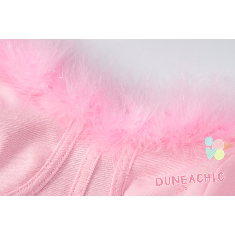 Áo Croptop Lông Cừu Không Dây Dáng Ôm Gợi Cảm Cho Nữ