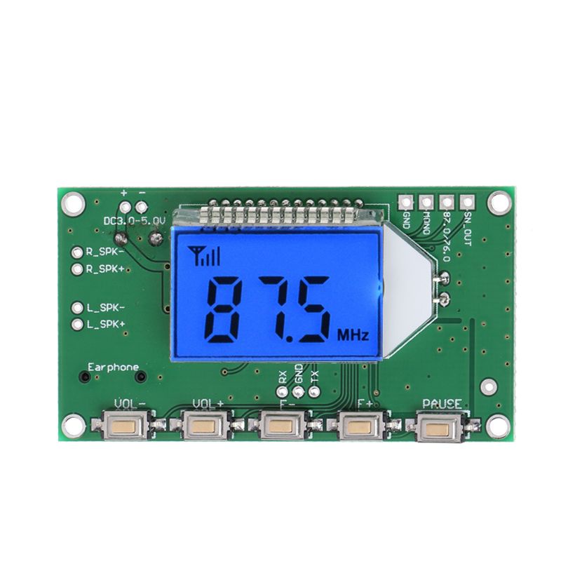 Mô-đun Nhận Tín Hiệu Radio FM Kỹ Thuật Số LCD 87-108MHZ Không Dây