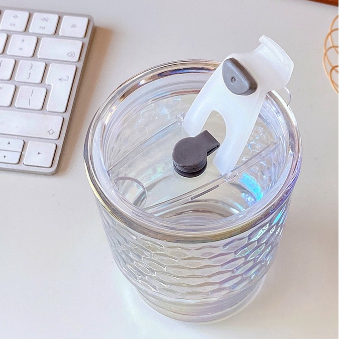 Cốc, Ly Uống Nước Thủy Tinh Hai Tầng Hologram Aura