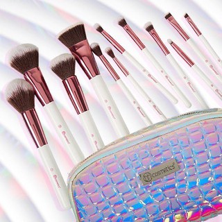 Set 12 Cây Cọ Trang Điểm Bh Cosmetics Crystal Quartz 12 Piece Brush Set With Cosmetic Case