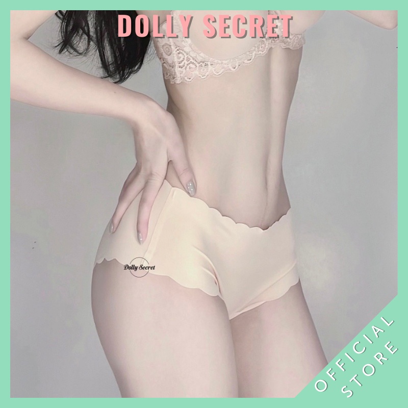 Quần lót nữ su non thun lạnh không viền đáy cotton kháng khuẩn ép lạnh cao cấp DOLLY SECRET QL003