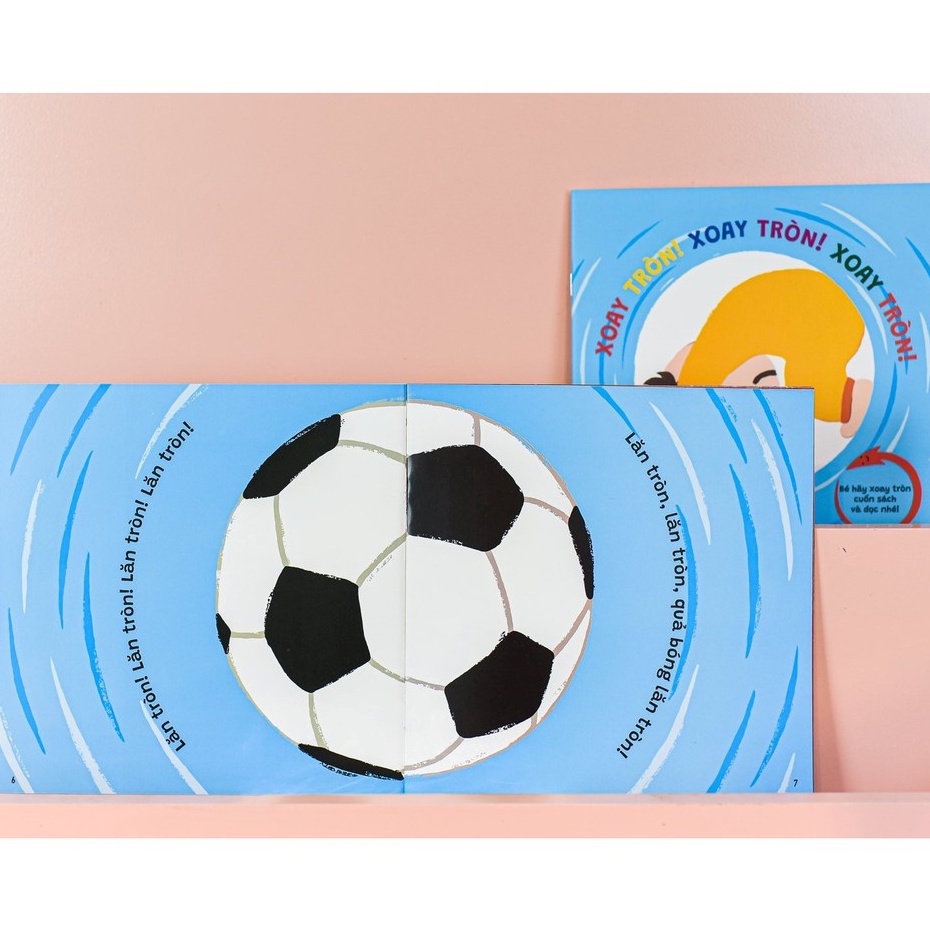 Sách Ehon Phát Triển IQ, EQ - Xoay Tròn! Xoay Tròn! Xoay Tròn! cho bé 0-6 tuổi