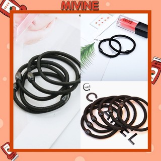 Chun Buộc Tóc Màu Đen Đơn Giản SC15