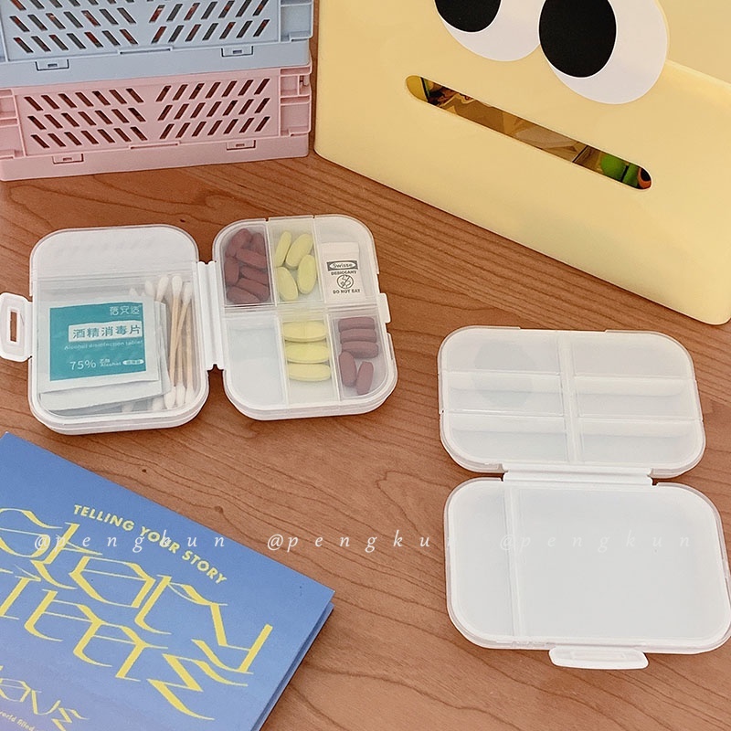 Hộp Đựng Thuốc Mini Hình Trái Tim Dễ Thương