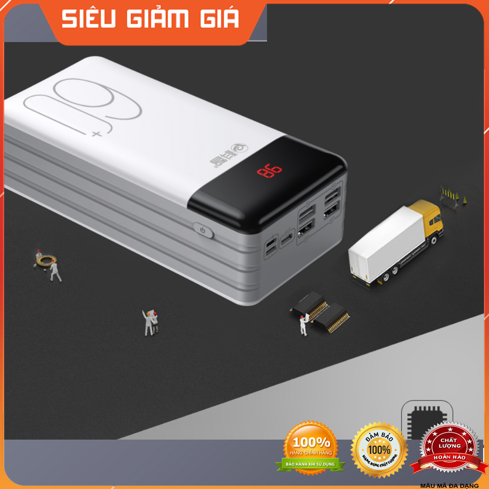 Pin sạc dự phòng Kezhi KZ605 dung lượng 60000MAH 4 cổng ra hỗ Trợ sạc nhanh 2 chiều