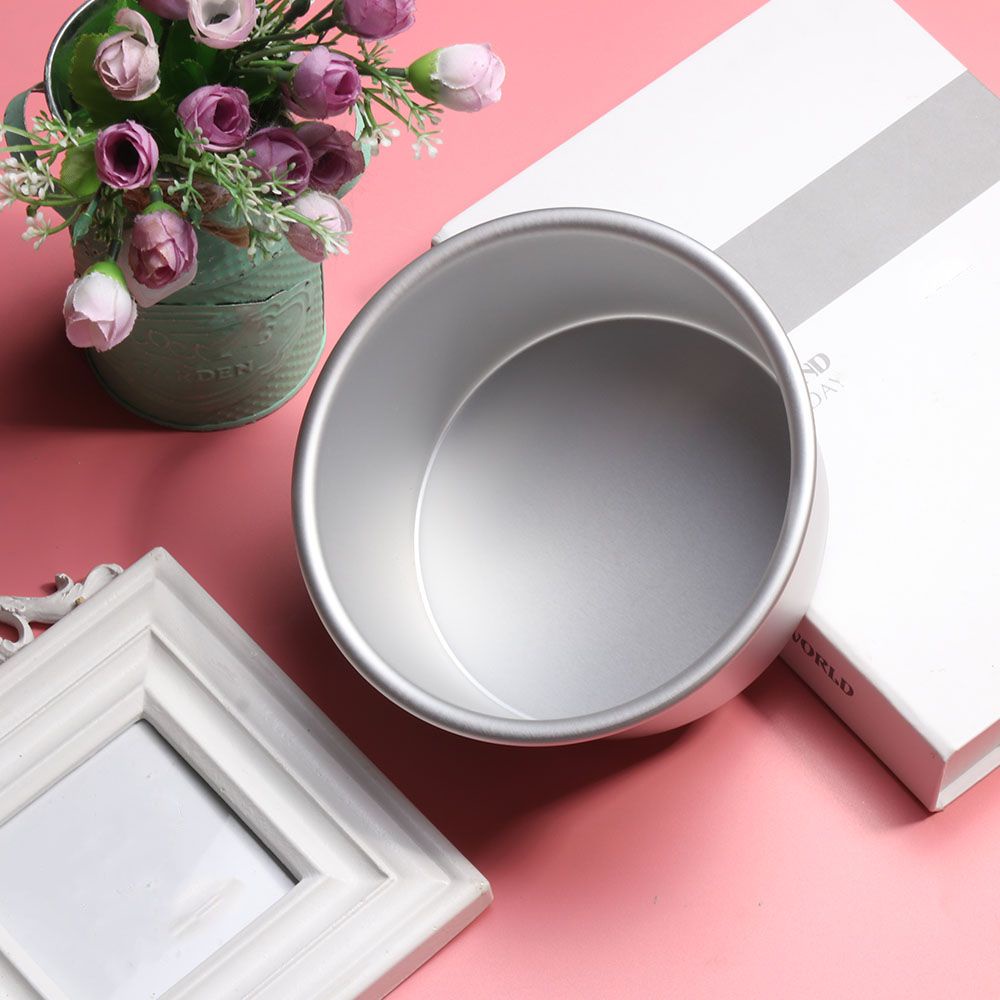 Khuôn Làm Bánh Hình Tròn Bằng Hợp Kim Nhôm 4/6/8/10inch DIY