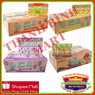 Thùng Sữa Trái cây LiF Kun 48 hộp x180ml có 4 loại Hương vị