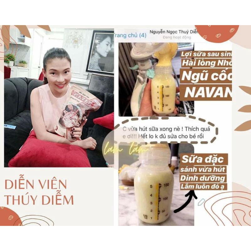 Bột ngũ cốc Navan Chính hãng, giúp lợi sữa , bổ sung dưỡng chất