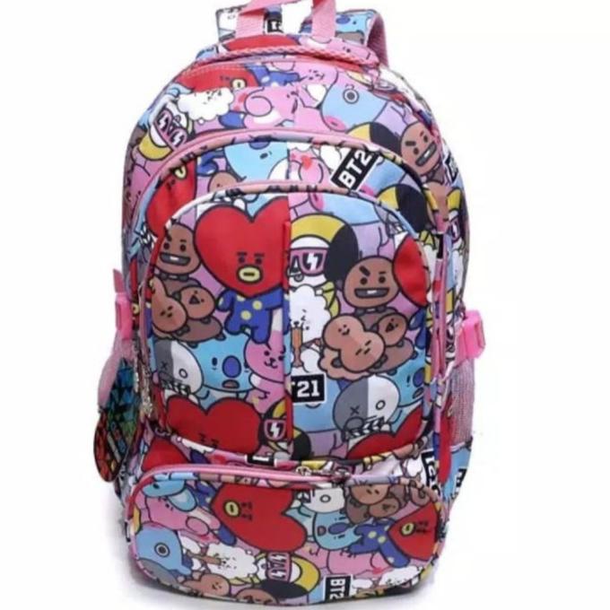 Ba Lô KPOP Bts BT21 (Cimmy, koya, Kooky)