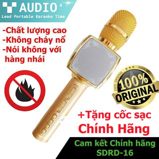 Micro Karaoke Bluetooth SD-16 ♥️Freeship♥️ Giảm 30k khi nhập MAYT30 - Micro bluetooth mic hát karaoke SD chính hãng