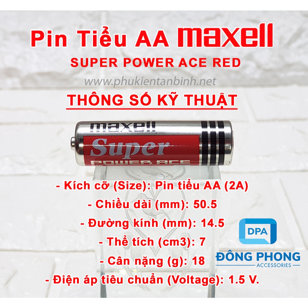 COMBO 4 VIÊN PIN TIỂU MAXELL AA CHÍNH HÃNG