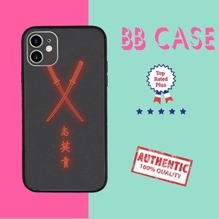 Ốp điện thoại phong cách ốp lưng hình kiếm nhật bản và chữ cực chất dành cho Iphone 5 đến 12 Promax SUPPOD00136