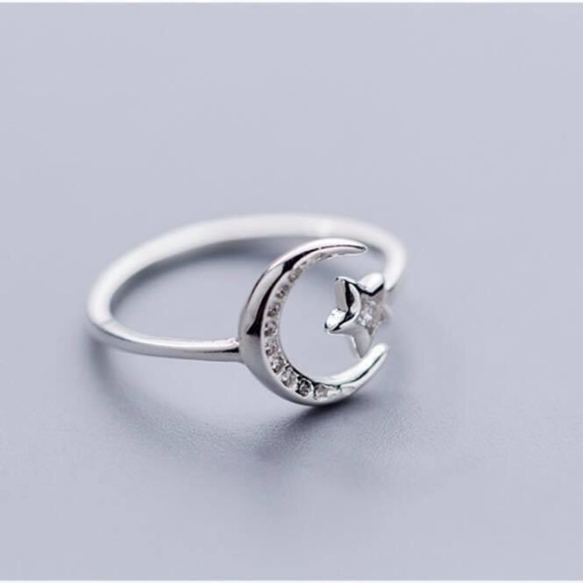 Nhẫn trăng sao dễ thương NGỌC MẬU
