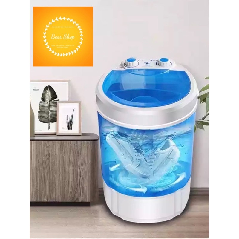 MÁY GIẶT MINI TẶNG KÈM LỒNG VẮT VÀ LÕI GIẶT GIÀY