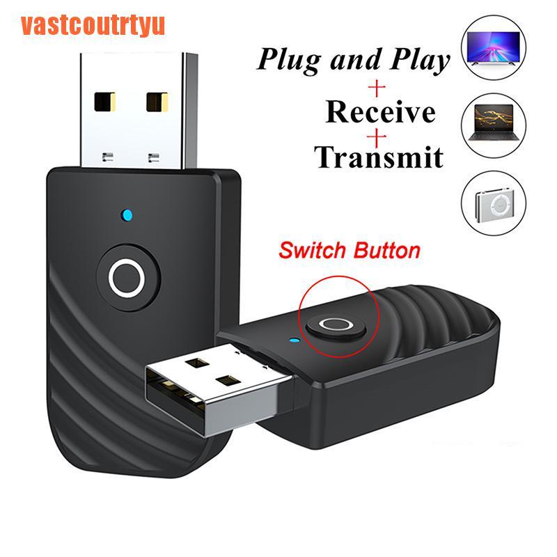 Bộ Thu Phát Âm Thanh Không Dây Usb Bluetooth 5.0 2 Trong 1 Cho Tv