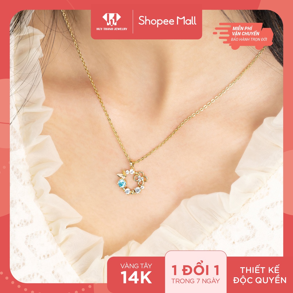 Mặt Dây Chuyền Vàng 14k Blossom MDMAMD525 Huy Thanh Jewelry