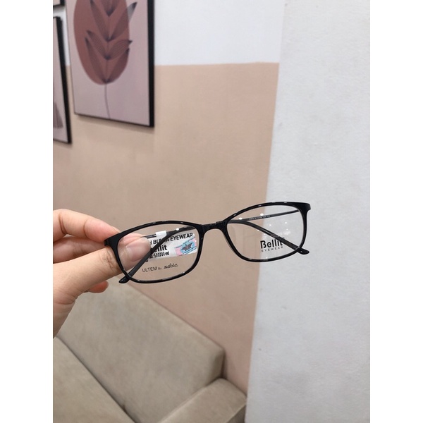 Gọng kính cao cấp Bellit mã 2202 màu đen