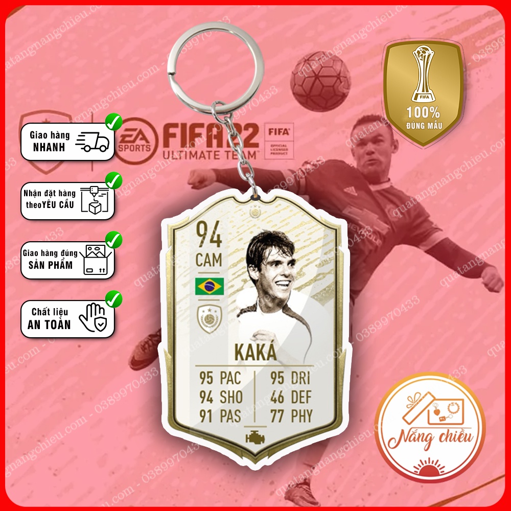 Móc Khóa Icon Kaka, Móc khóa thẻ LEGEND - ☘️MÓC KHÓA THẺ CẦU THỦ☘️