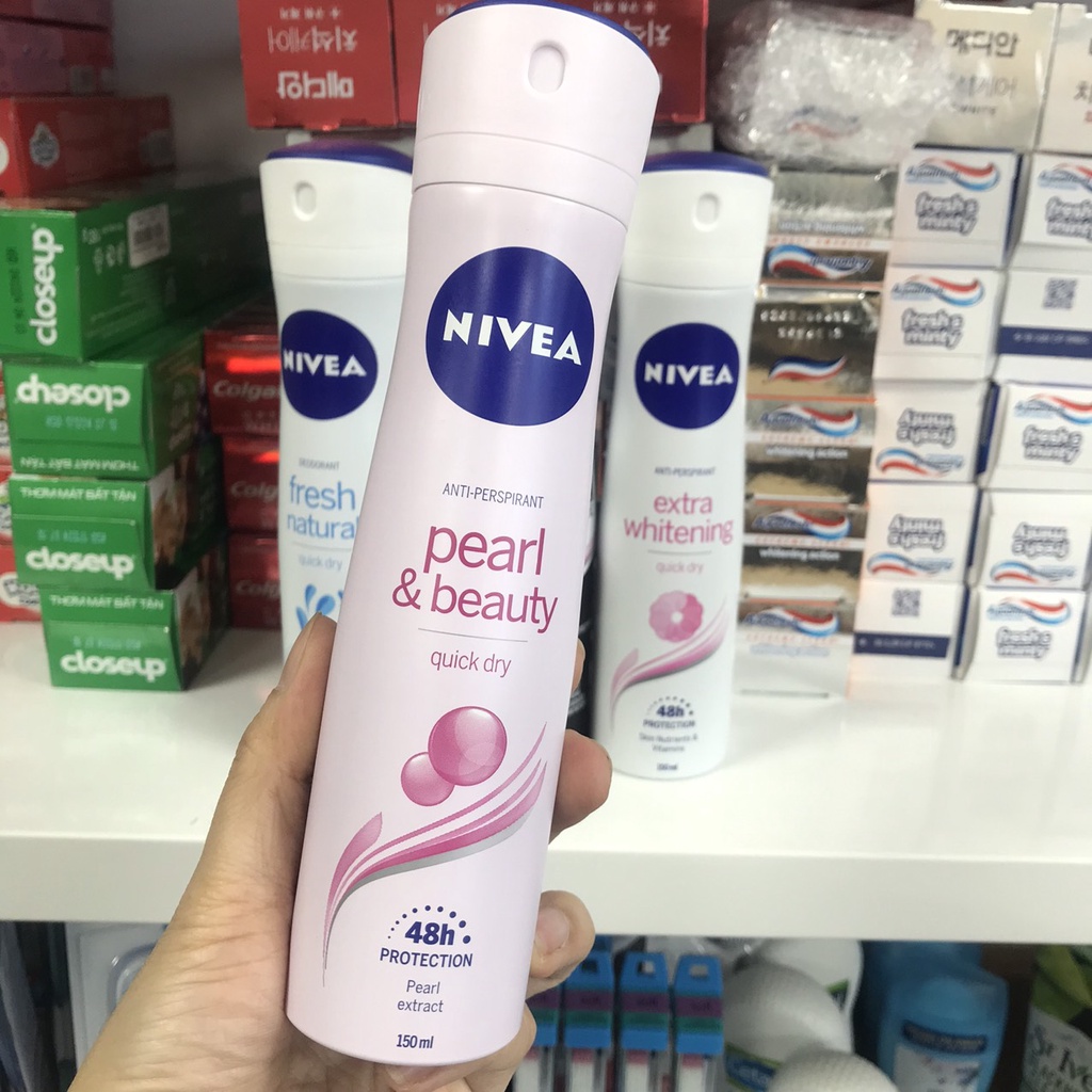 Xịt khử mùi Nivea - Sịt khử mùi toàn thân nữ Nivea 150ml