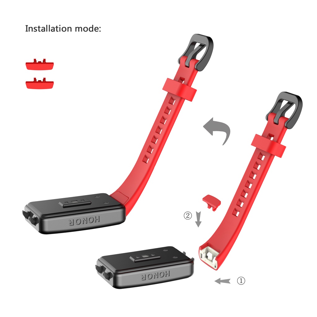 Jansin Dây đeo thay thế cho đồng hồ thông minh Huawei Band 8 7 6 Band