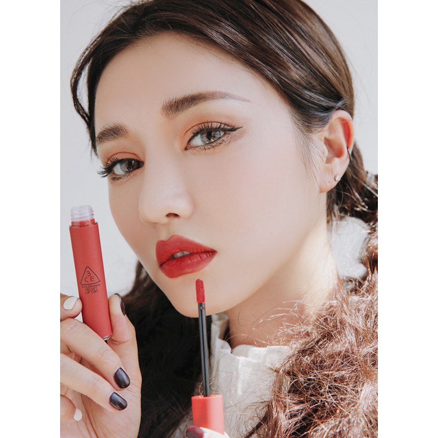 Son Kem Lì 3CE Velvet Lip Tint #Daffodil - Màu Đỏ Đất Số 3 - Chính Hãng Hàn Quốc