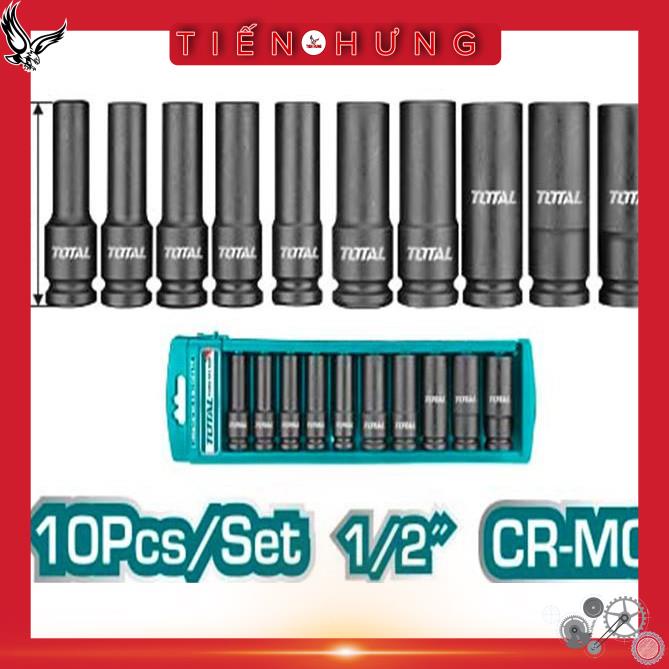 1/2" Bộ đầu tuýp 10 chi tiết 78mm Total THKISD12102L