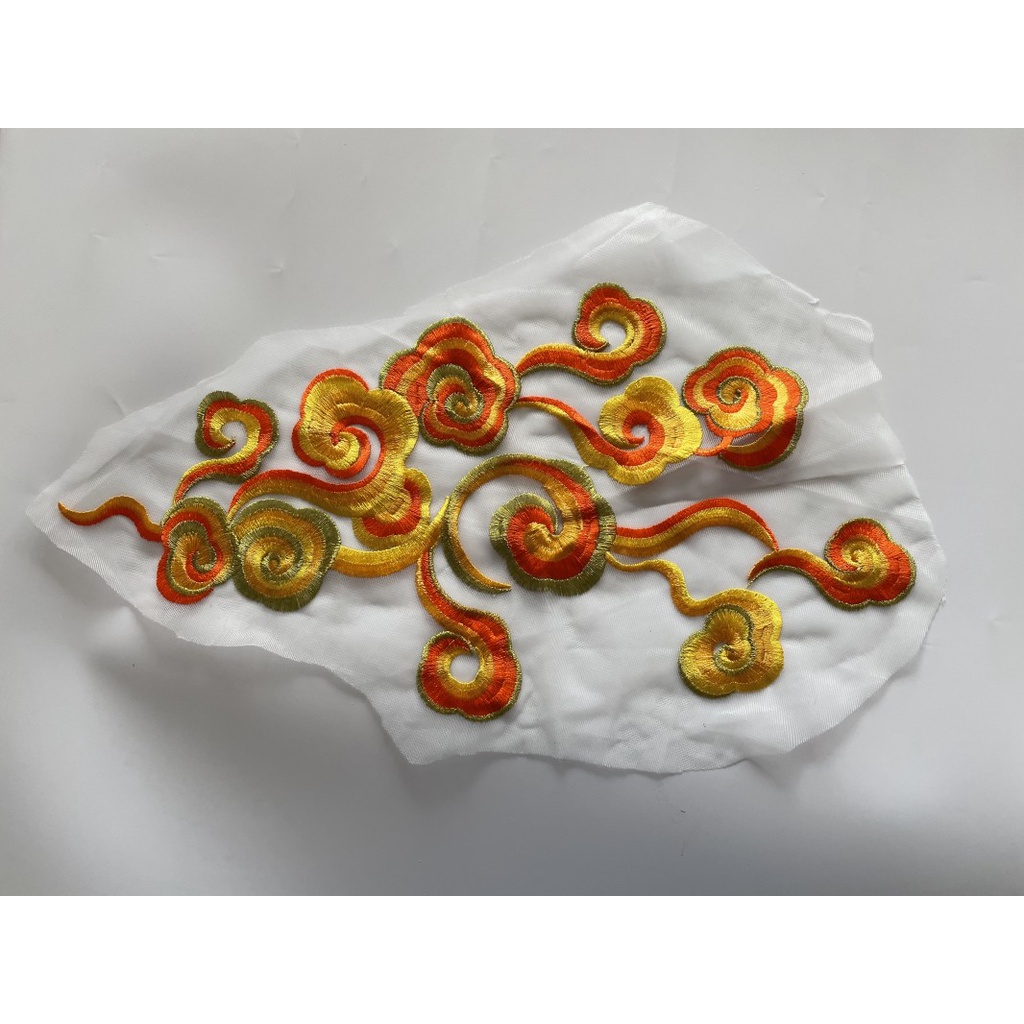 1 Miếng Vá Quần Áo Thêu Hình Đám Mây Thổ Cẩm Chất Lượng Cao